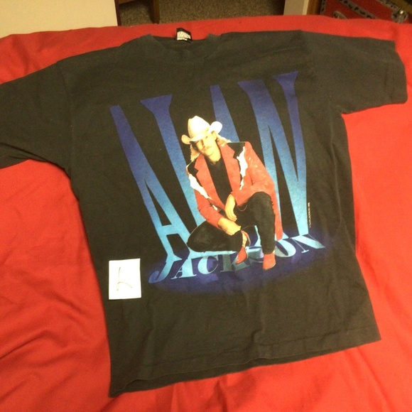 Vintage ALAN JACKSON Who I  am concert tour tshirt - Picture 1 of 2